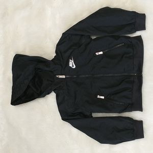 Nike Toddler Black Jacket Windbreaker Zip Coat